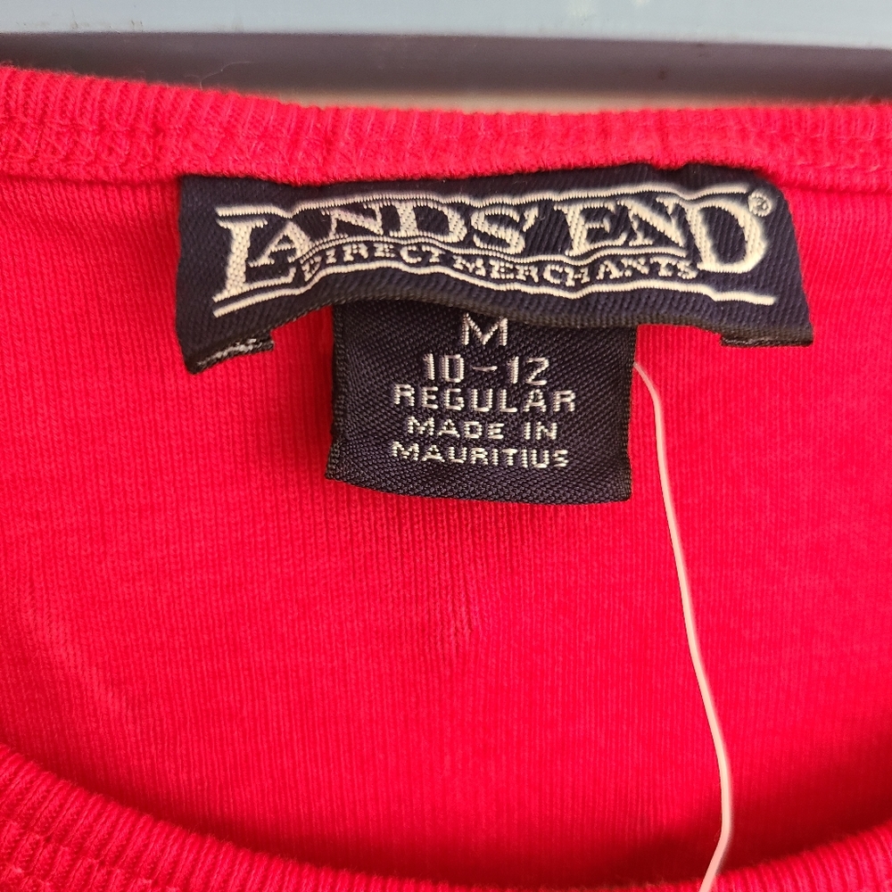 Lands End red sleeveless top | Size medium - Picture 4 of 4